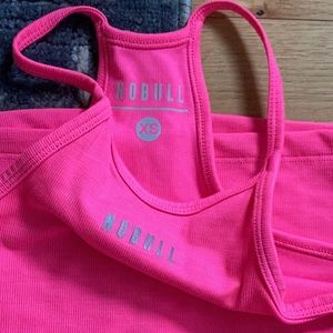 Never Worn NOBULL Halter Tank Neon Ribbed